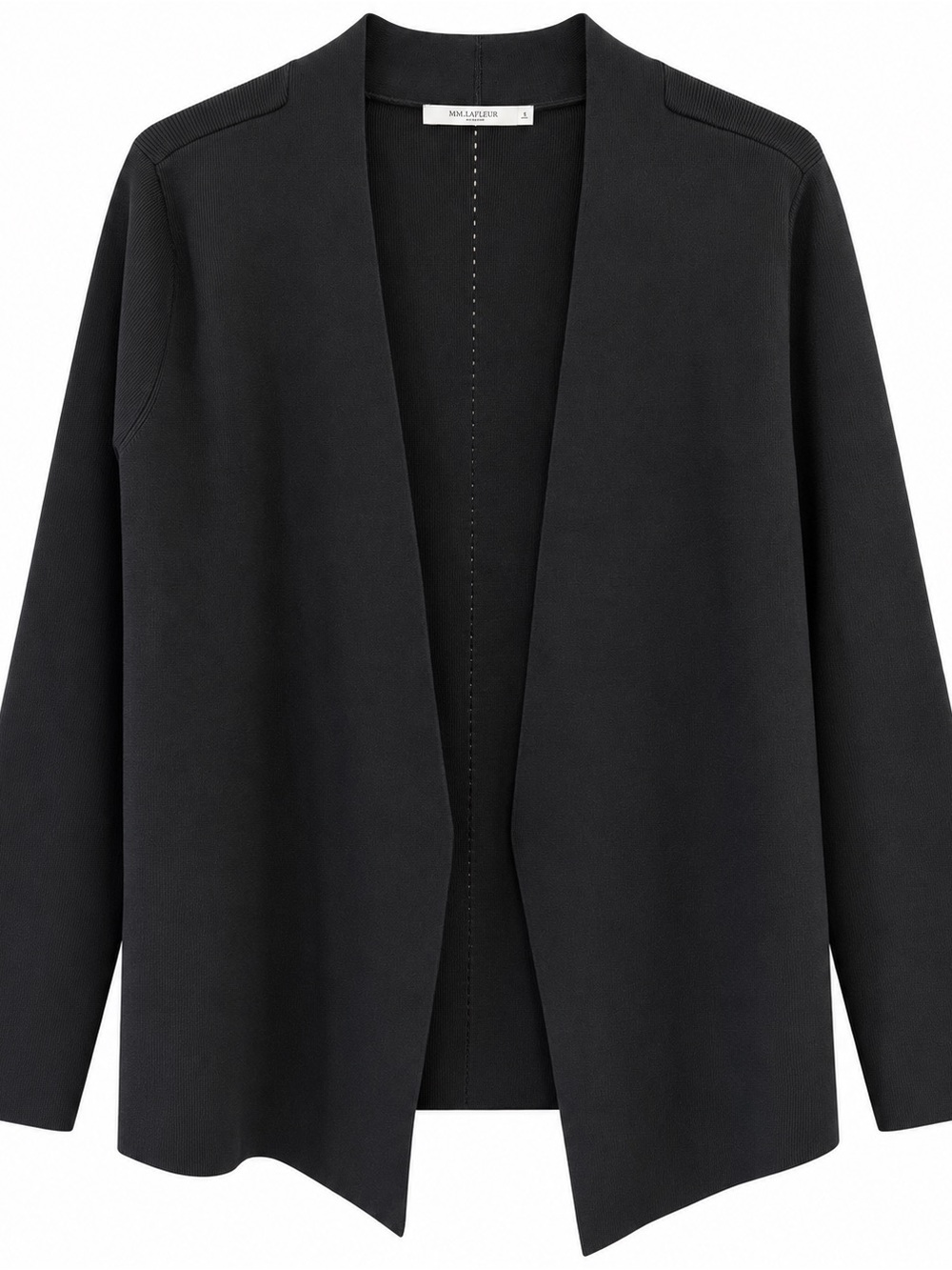 MM Lafleur Open-Front Black Women's Cardigan Sweater